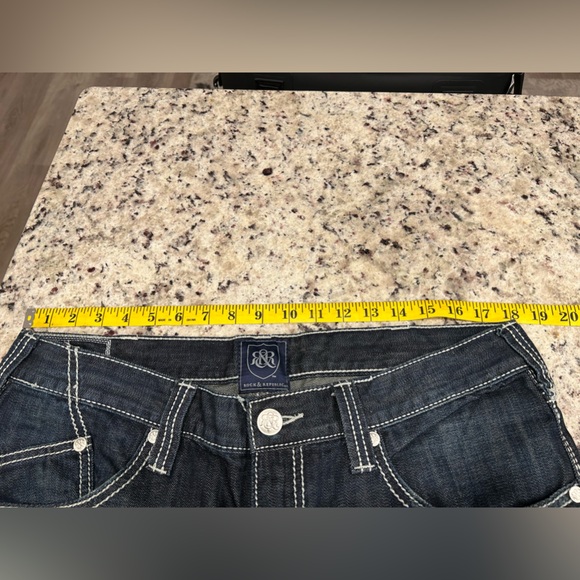 Rock & Republic blue jeans.  Size 36 x 30. - Picture 8 of 8